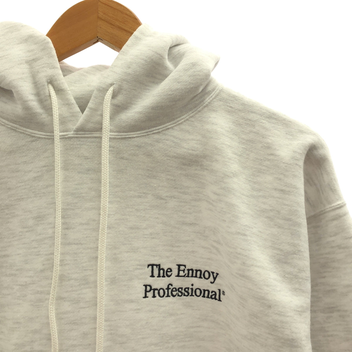 The Ennoy Professional / ザエンノイプロフェッショナル | コットン ロゴ刺しゅう パーカー | M | アッシュグレー | メンズ