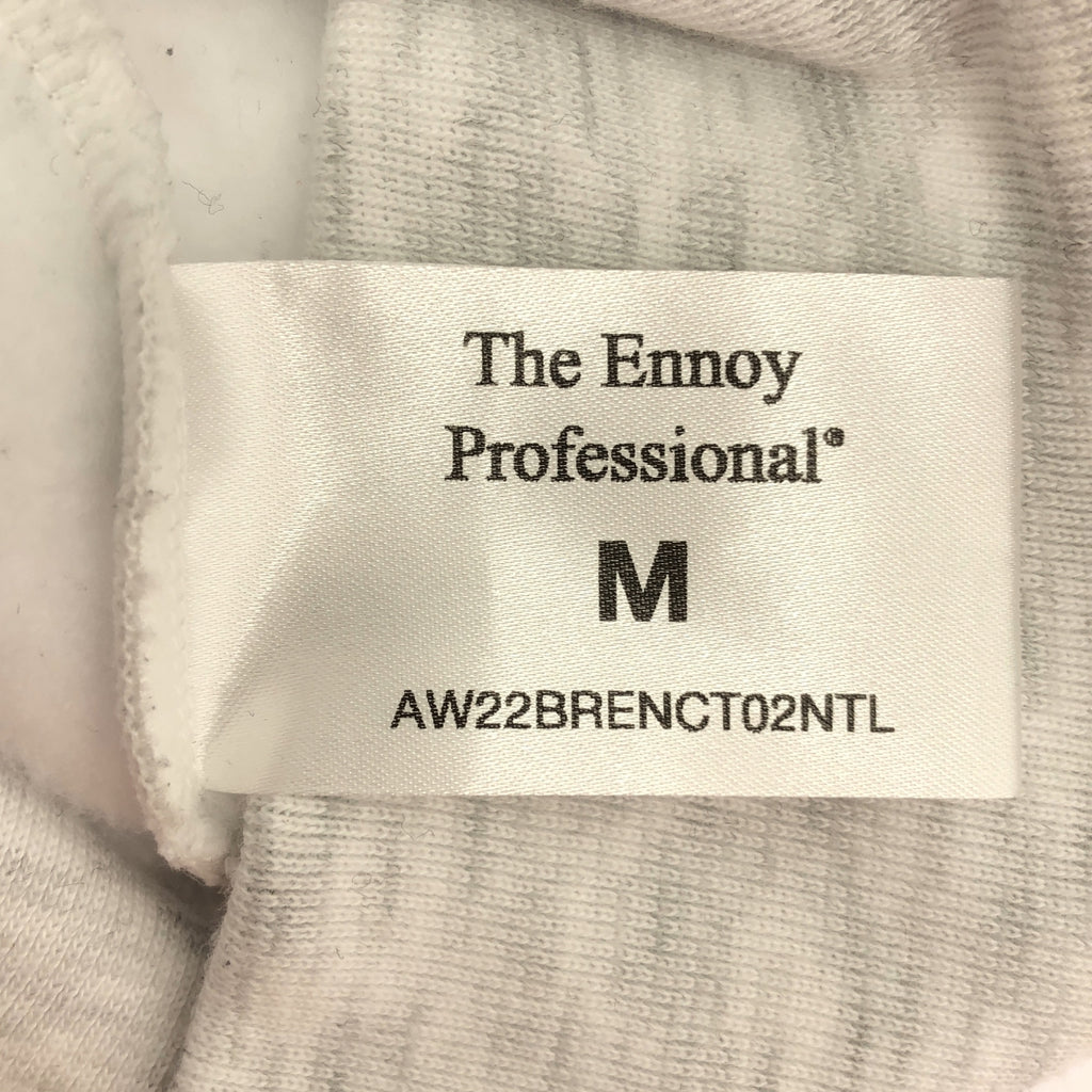 Ennoy Professional | 純棉刺繡Logo連帽衫 | M碼 | 淺灰色 | 男款