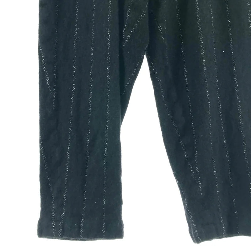 COMME des GARCONS HOMME PLUS / コムデギャルソンオムプリュス | 2025AW | ウール縮絨 ラメストライプ パンツ | S | メンズ