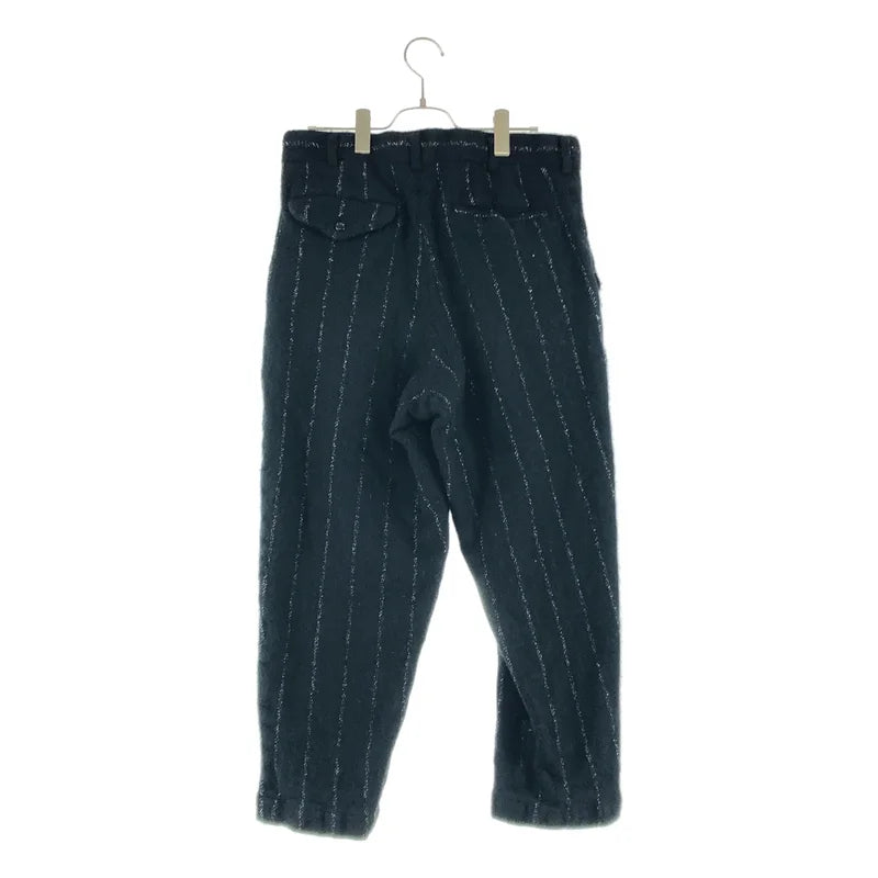 COMME des GARCONS HOMME PLUS / コムデギャルソンオムプリュス | 2025AW | ウール縮絨 ラメストライプ パンツ | S | メンズ