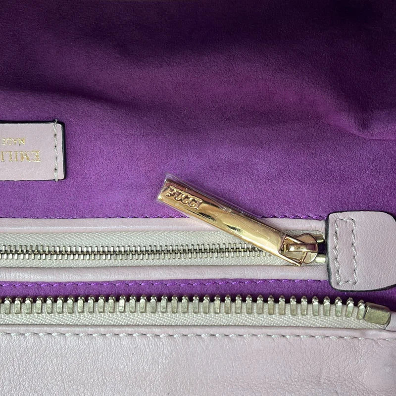 EMILIO PUCCI / エミリオプッチ | レザー パイソンハンドル バッグ |