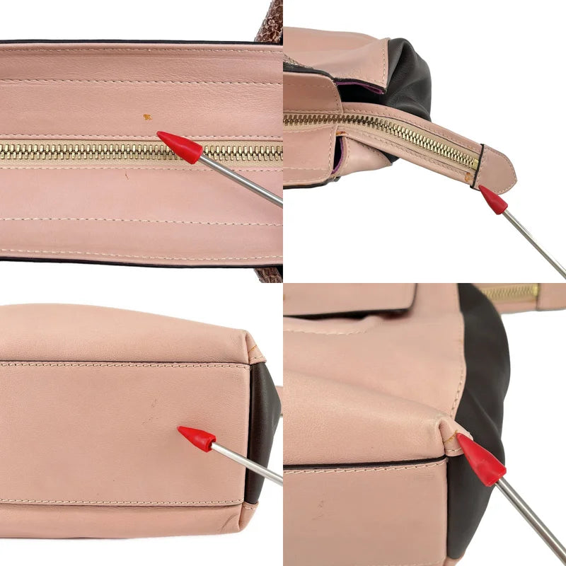 EMILIO PUCCI / エミリオプッチ | レザー パイソンハンドル バッグ |