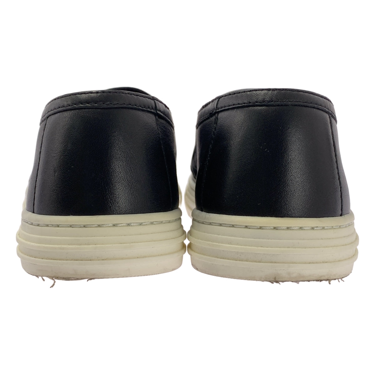 GUCCI / グッチ | レザー スリッポン スニーカー | 38 | ブラック | レディース