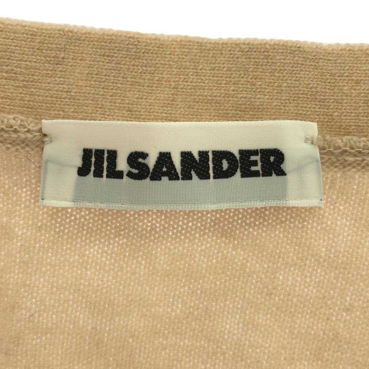 JIL SANDER | Cashmere Soft V-neck Knit | 36 | Beige | Women's