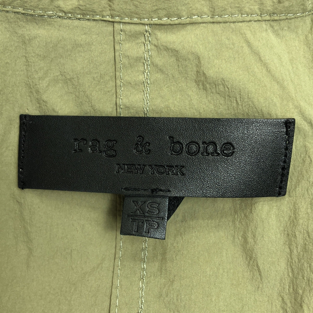 【美品】  rag & bone / ラグアンドボーン | ナイロン フーデッド ロングコート | XS | カーキ | レディース