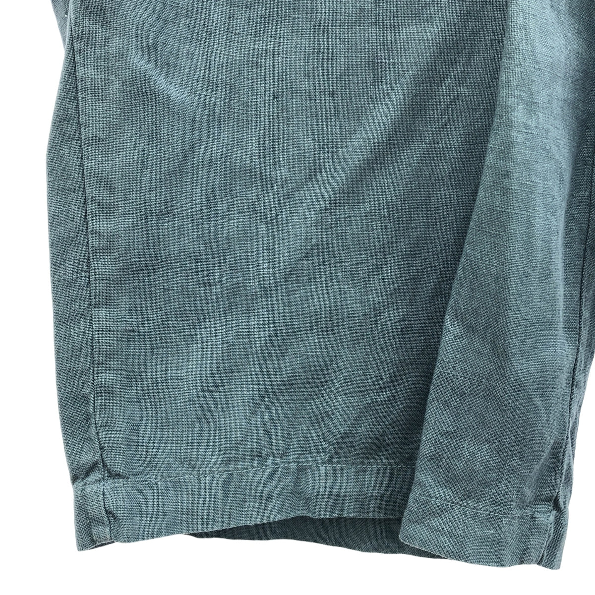 巢狀睡袍 / 巢狀睡袍 |亞麻腰帶寬褲 | F |藍色 |女性的