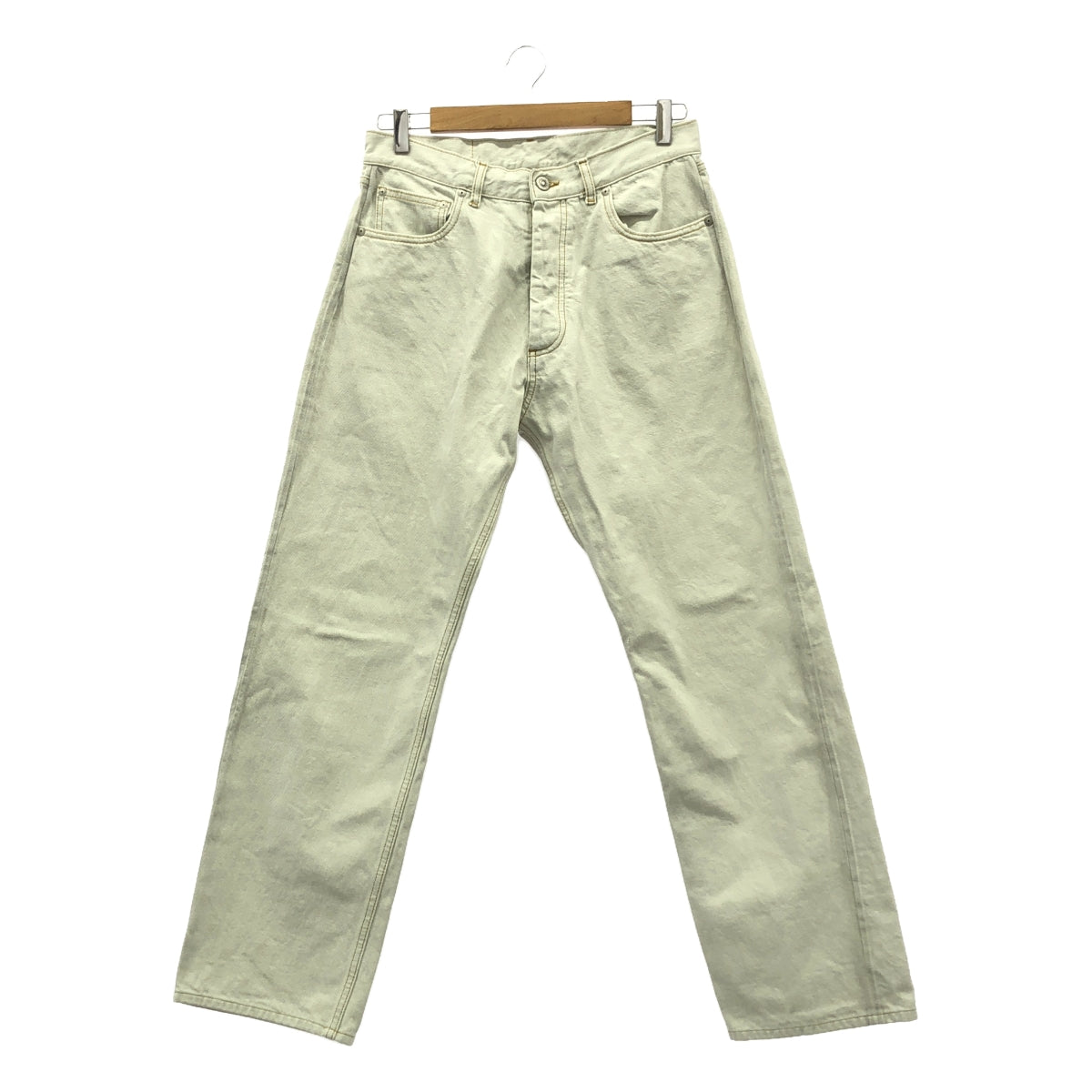 Maison Margiela | 2023SS |漂白直筒赤耳牛仔褲 |尺寸 32 |白色 |男士
