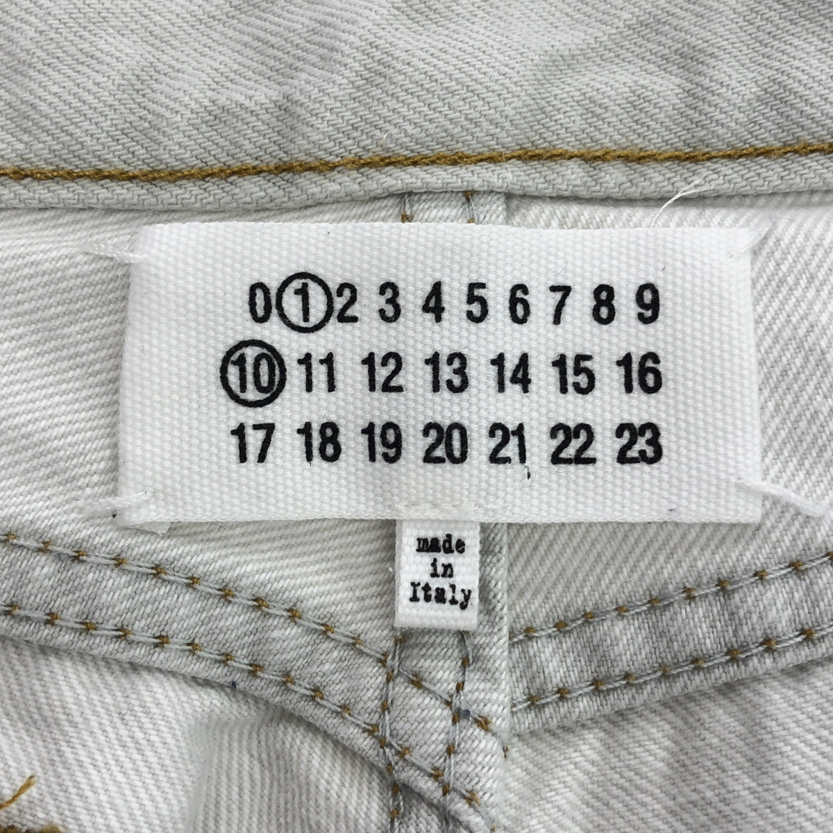 Maison Margiela / メゾンマルジェラ | 2023SS | ブリーチストレートセルビッチデニム パンツ | 32 | ホワイト | メンズ