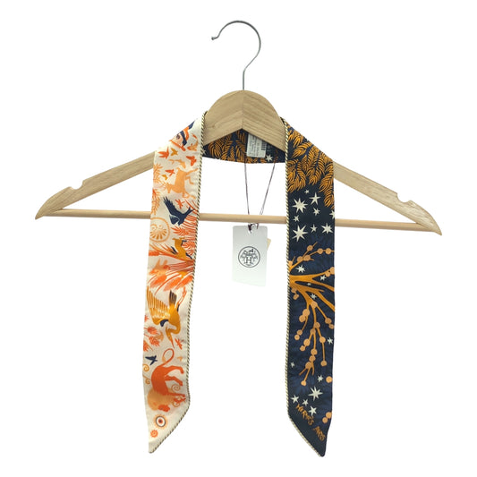 HERMES / 헤르메스 | LE CHARME D'ORPHEE / 오르페우스의 매력에 초대되어 / TWILLY POCKET / silk 100% / 실크 트위리 스카프 |