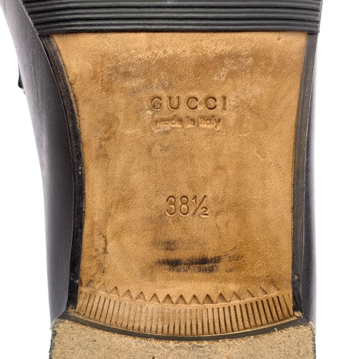 GUCCI / 구찌 | 1953 컬렉션 호스 비트 가죽 로퍼 | 38 1/2 | 여성