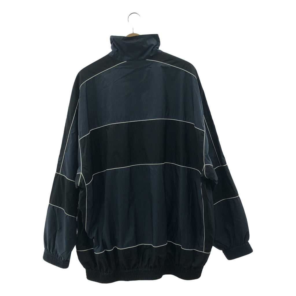 BALENCIAGA | 2020 | BB 標誌拼色尼龍外套 | 44 | 海軍藍/黑/白 | 男款