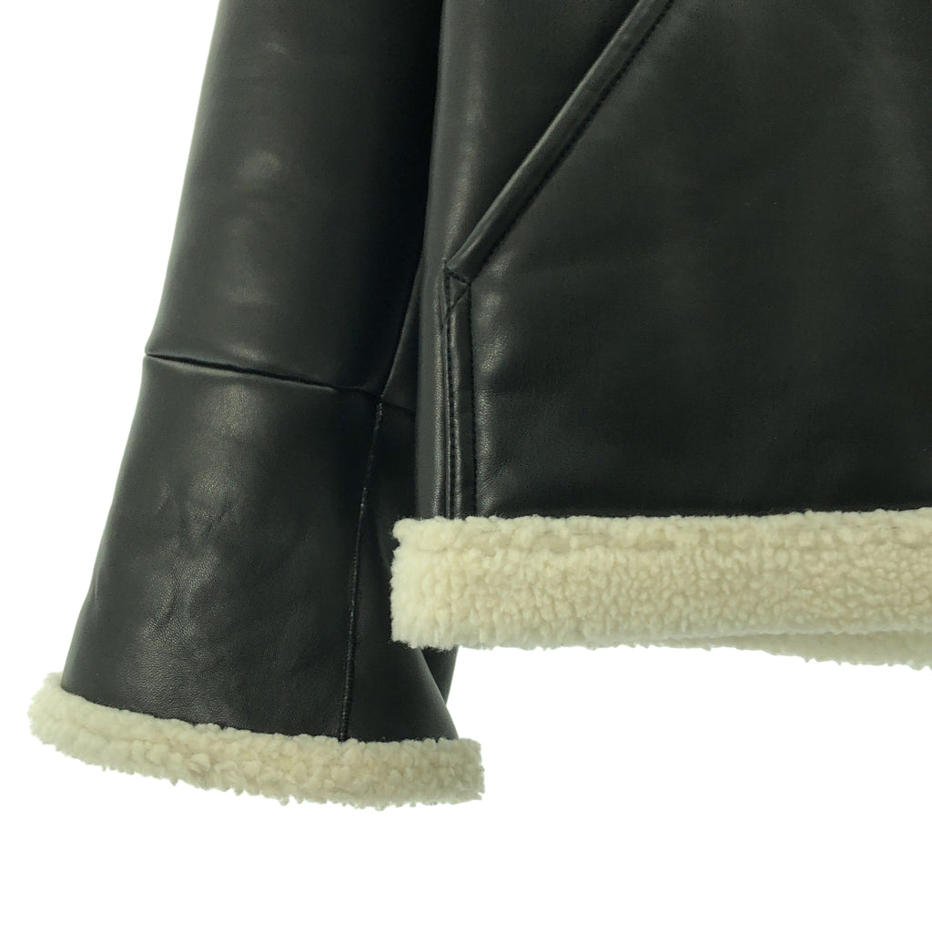 HELIOPOLE / 엘리오폴 | 에코 가죽 무톤 재킷 | 36 | 블랙 | 여성