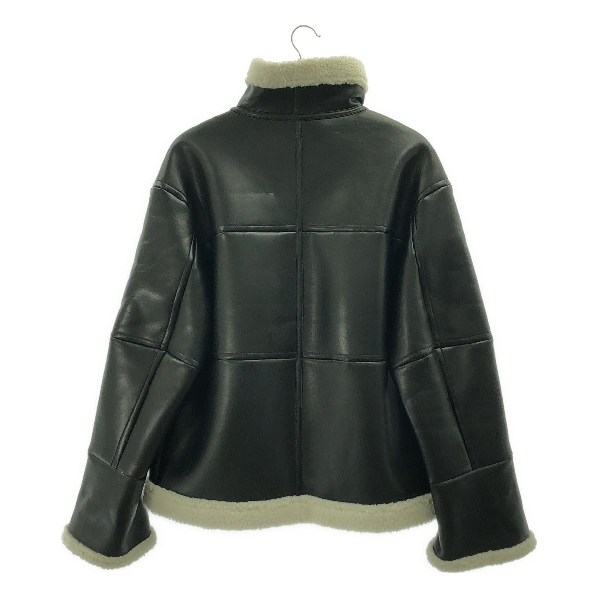HELIOPOLE / エリオポール | エコレザー ムートン ジャケット | 36 | ブラック | レディース