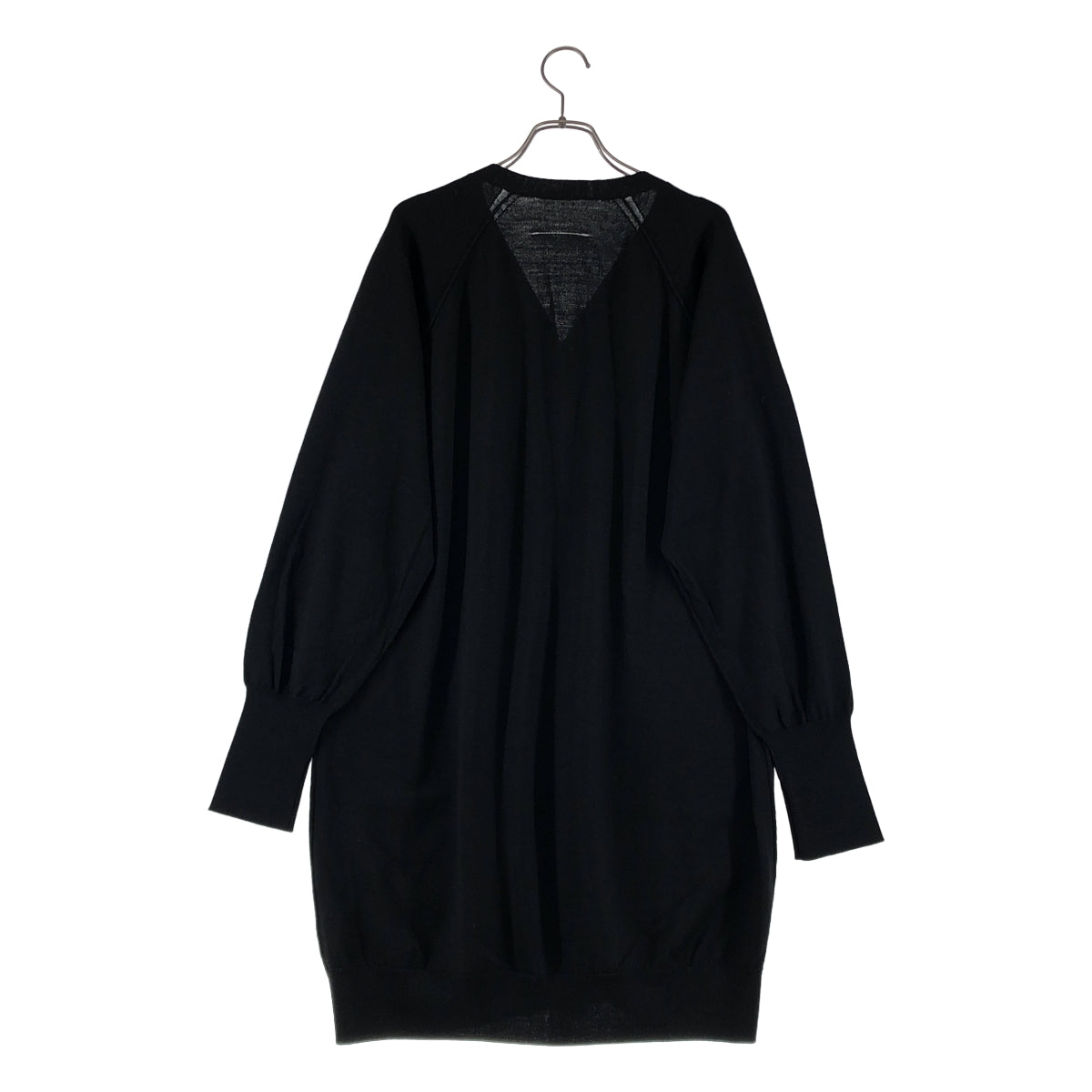 MM6 Maison Margiela ブラックロングカーディガン MM6 Maison Margiela / エムエムシックスメゾンマルジェラ | ロゴ