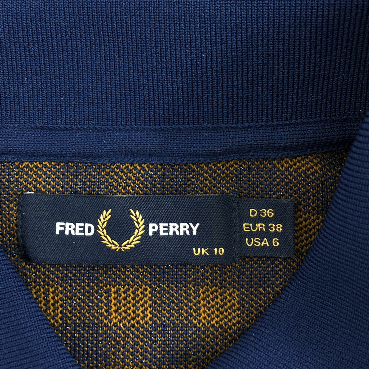 FRED PERRY / フレッドペリー | ギンガムチェック ニット ポロシャツ | 36 | レディース