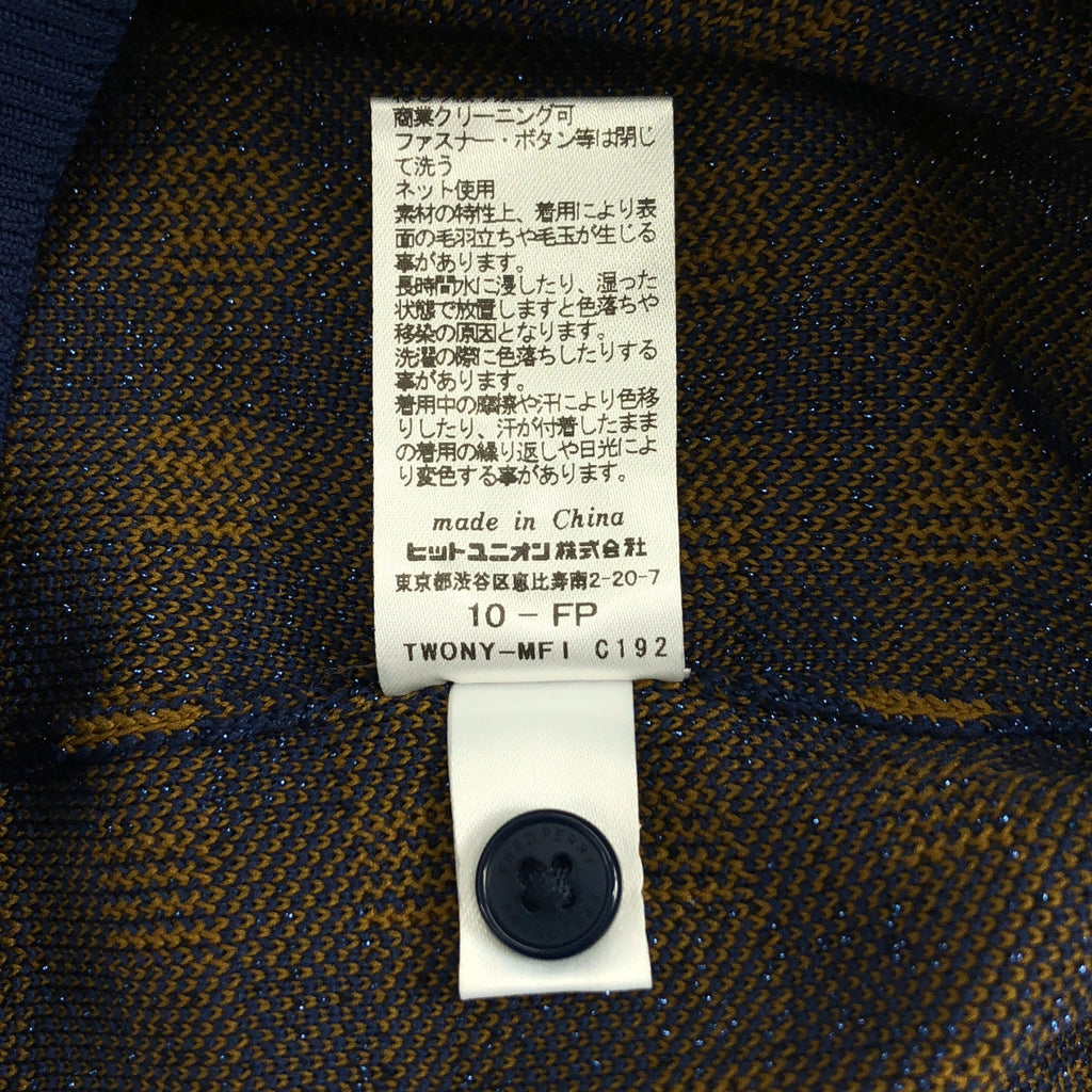 FRED PERRY / フレッドペリー | ギンガムチェック ニット ポロシャツ | 36 | レディース