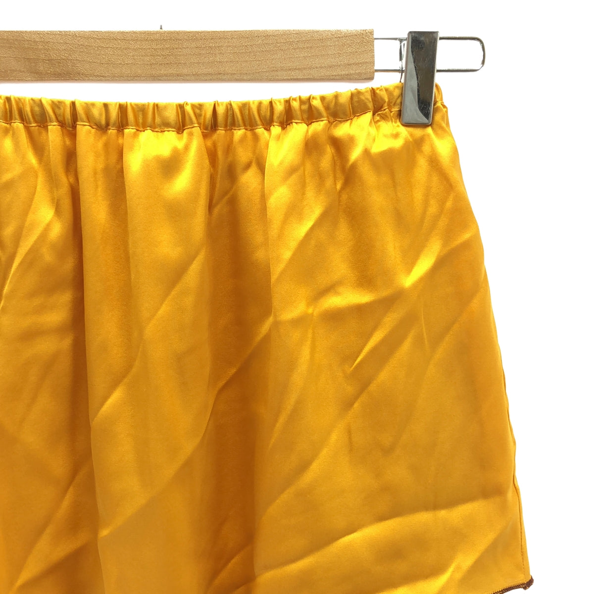 【美品】  BASErange / ベースレンジ | バイカラー レイヤードロングスカート | XS | ベージュ/オレンジ | レディース