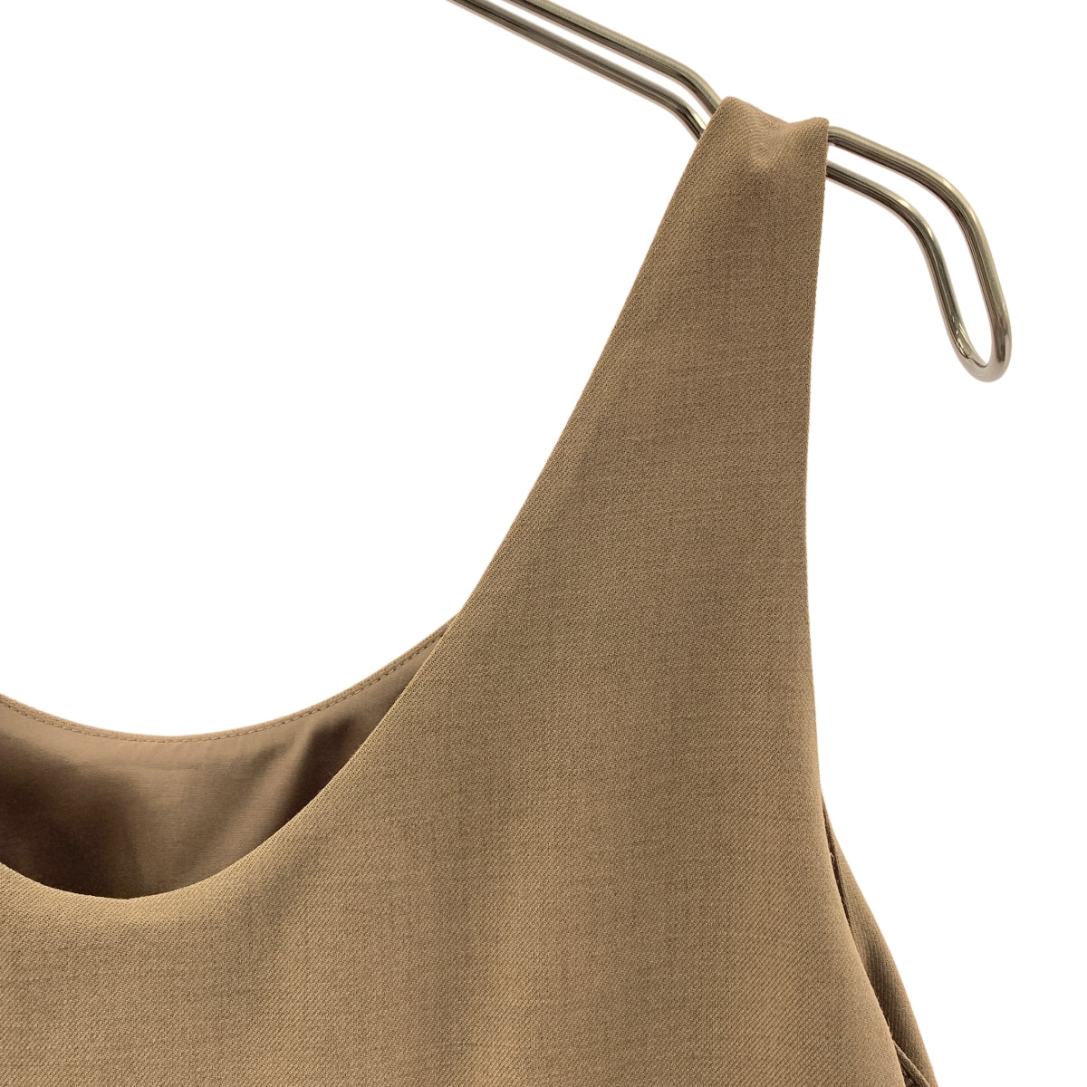 NOBLE / ノーブル | ウールMIXツイルレイヤードワンピース | 36 | レディース