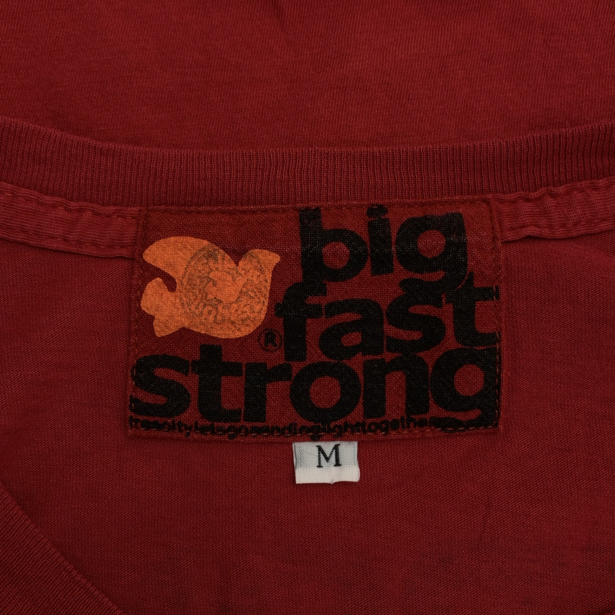FREE CITY / フリーシティー | STRONG / ロゴ プリント ワッペン Tシャツ カットソー | M | レッド | メンズ