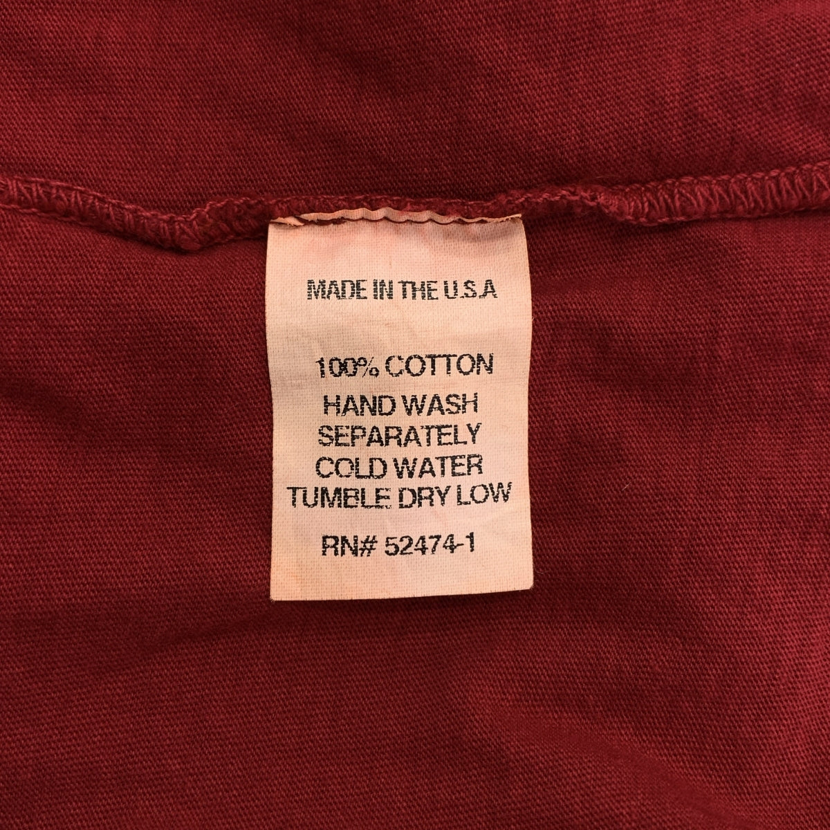 FREE CITY | STRONG | 標誌印花貼片T卹 | M碼 | 紅色 | 男款