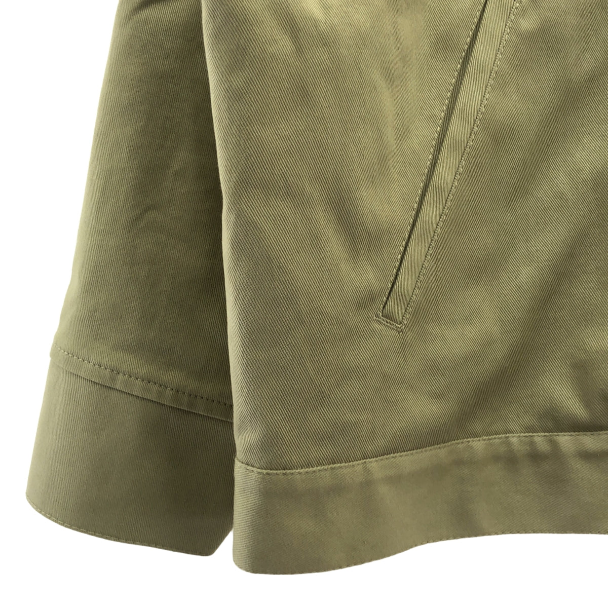 【美品】  N°21 / ヌメロヴェントゥーノ | レザーカラー ワークジャケット | S | ベージュ/ブラック | レディース