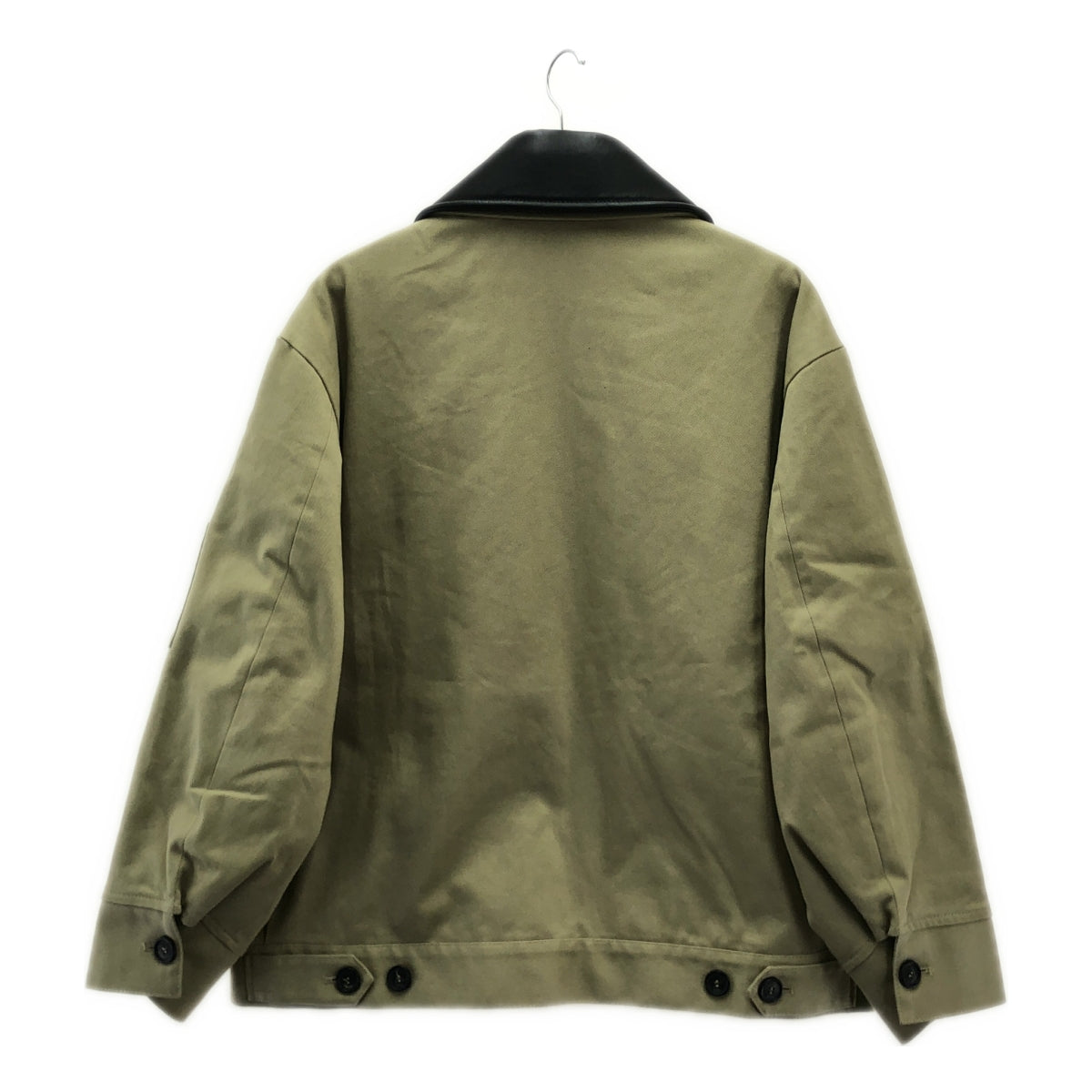 【美品】  N°21 / ヌメロヴェントゥーノ | レザーカラー ワークジャケット | S | ベージュ/ブラック | レディース