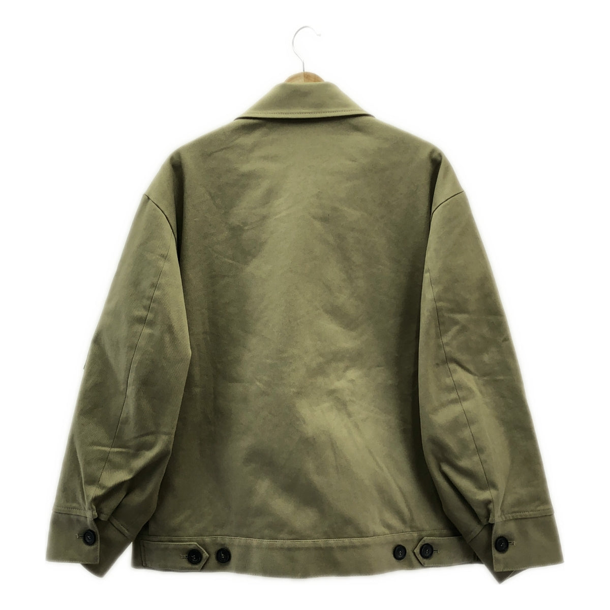 【美品】  N°21 / ヌメロヴェントゥーノ | レザーカラー ワークジャケット | S | ベージュ/ブラック | レディース