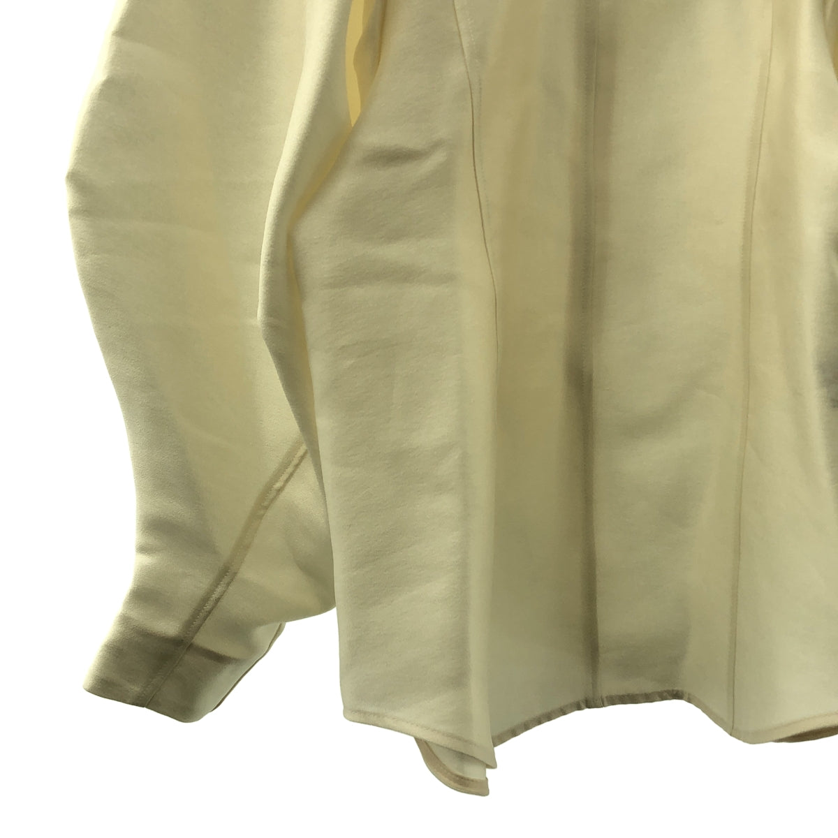 OHGA / オーガ | 2025AW | SATIN BLOUSE サテンブラウス | F | アイボリー | レディース