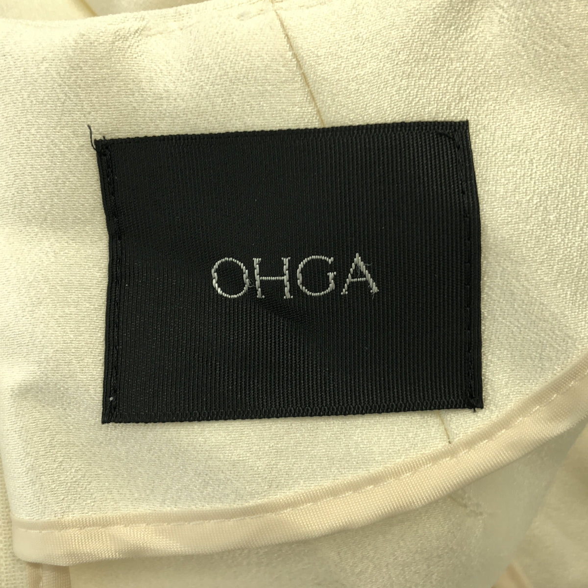OHGA / オーガ | 2025AW | SATIN BLOUSE サテンブラウス | F | アイボリー | レディース