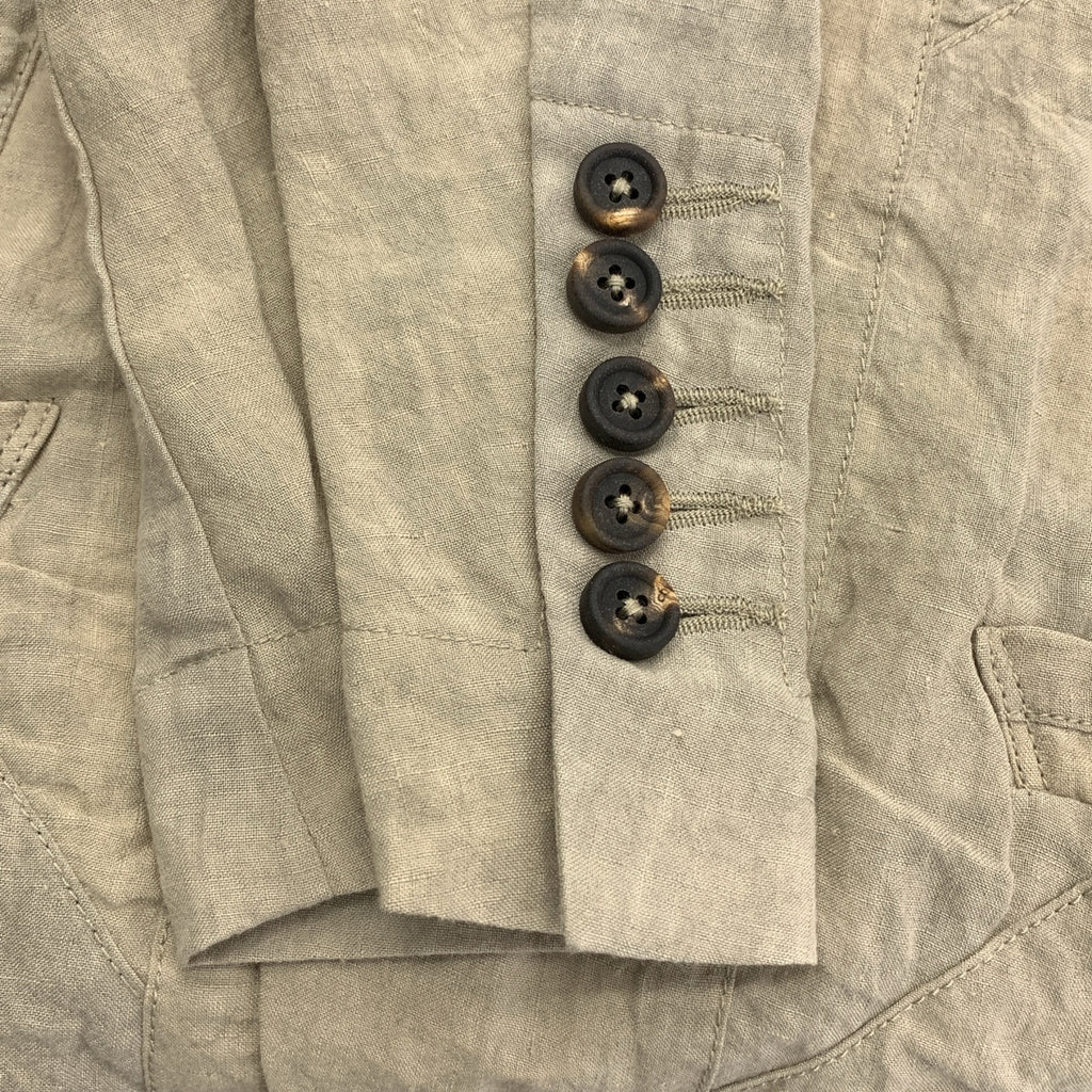 Ziggy Chen | 2025春夏系列 | 隱藏式拼接雙扣外套 | 單排扣大衣 | 44碼 | 男士