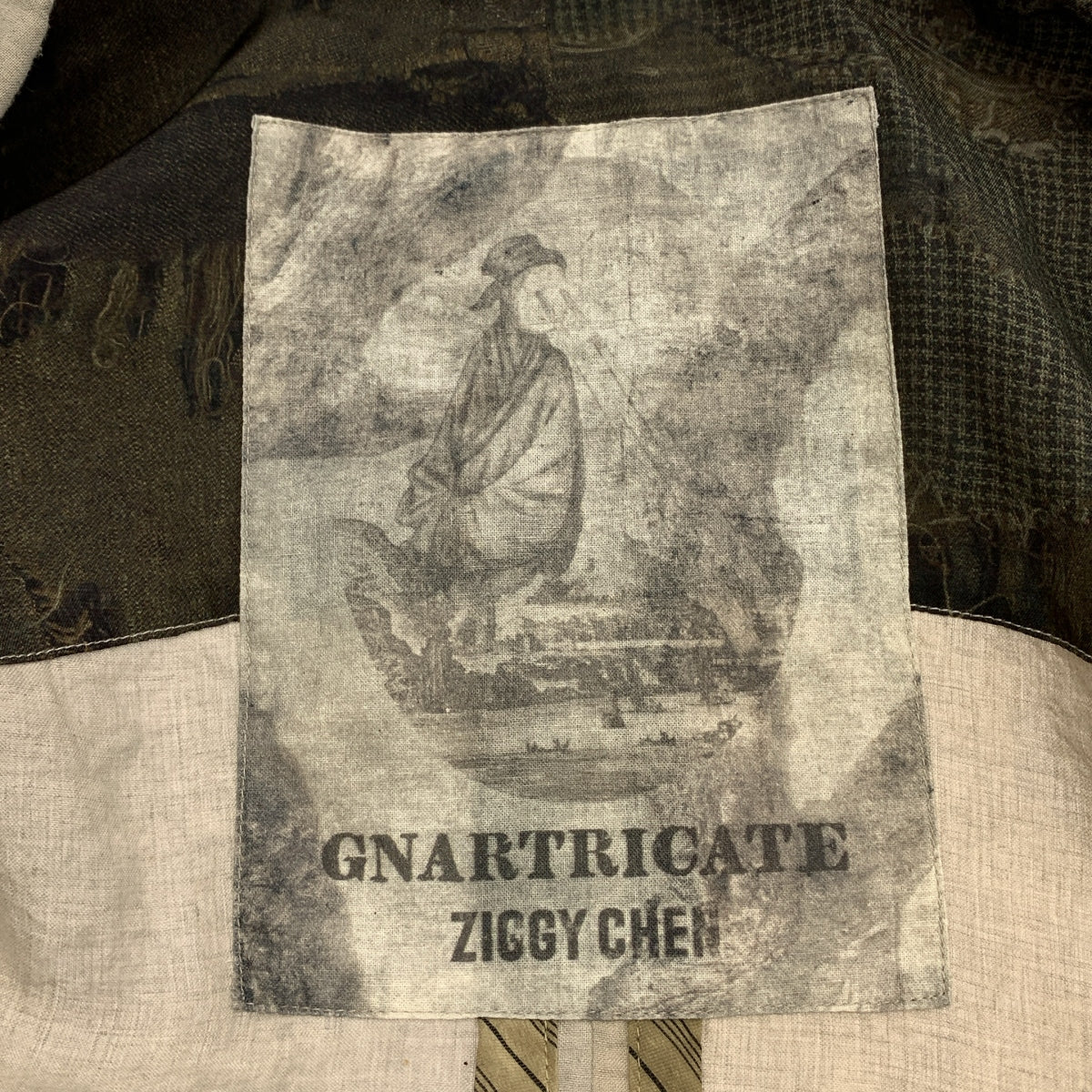 ziggy chen / ジギーチェン | 2025SS | Hidden Patchwork 2 Button Jacket / シングルブレスト オーバー ジャケット | 44 | メンズ