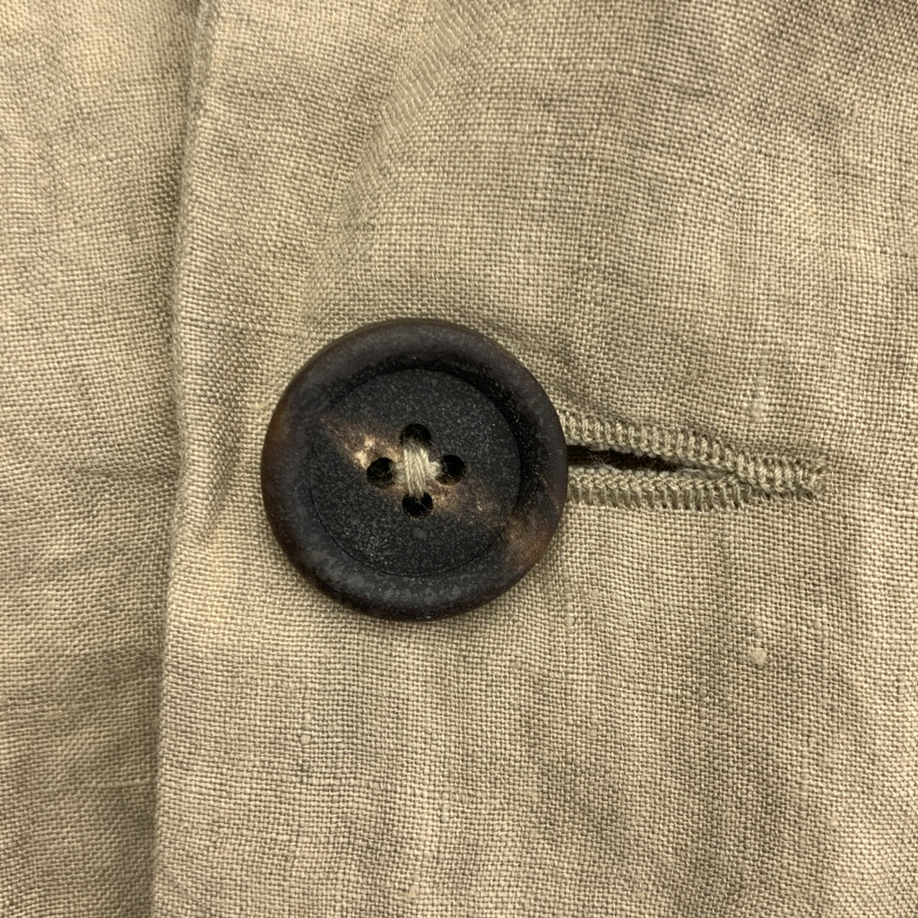 Ziggy Chen | 2025春夏系列 | 隱藏式拼接雙扣外套 | 單排扣大衣 | 44碼 | 男士