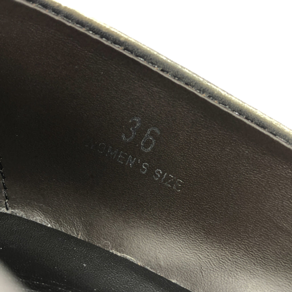 TOD'S / トッズ | フリンジチャンキーヒールパンプス | 36 | ブラック | レディース