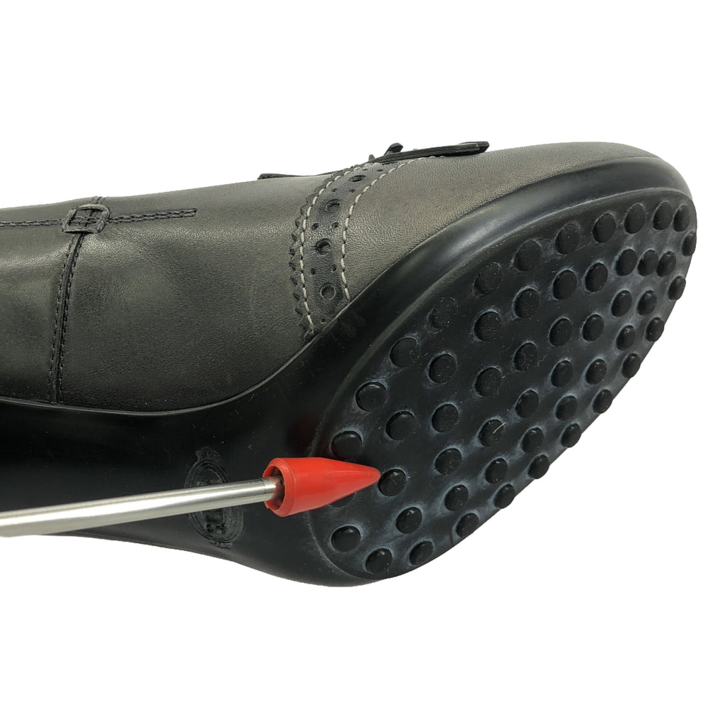 TOD'S / トッズ | フリンジチャンキーヒールパンプス | 36 | ブラック | レディース