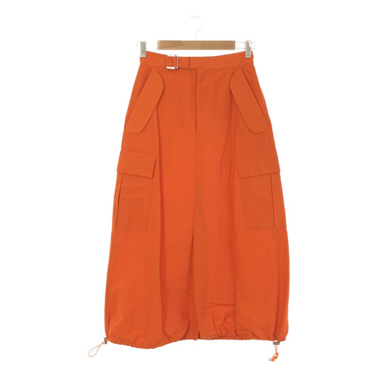 Tomoumi Ono | Drawstring Belted Military Cargo Skirt |