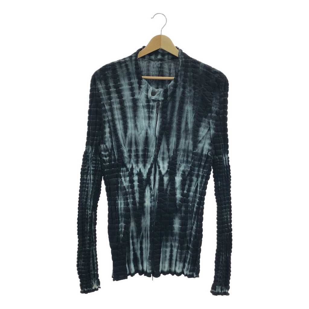 ISSEY MIYAKE MEN / 이세이미야케멘 | 2015SS | 메쉬 플리츠 지퍼 업 재킷 | 3 | 블랙 / 그레이 | 남성