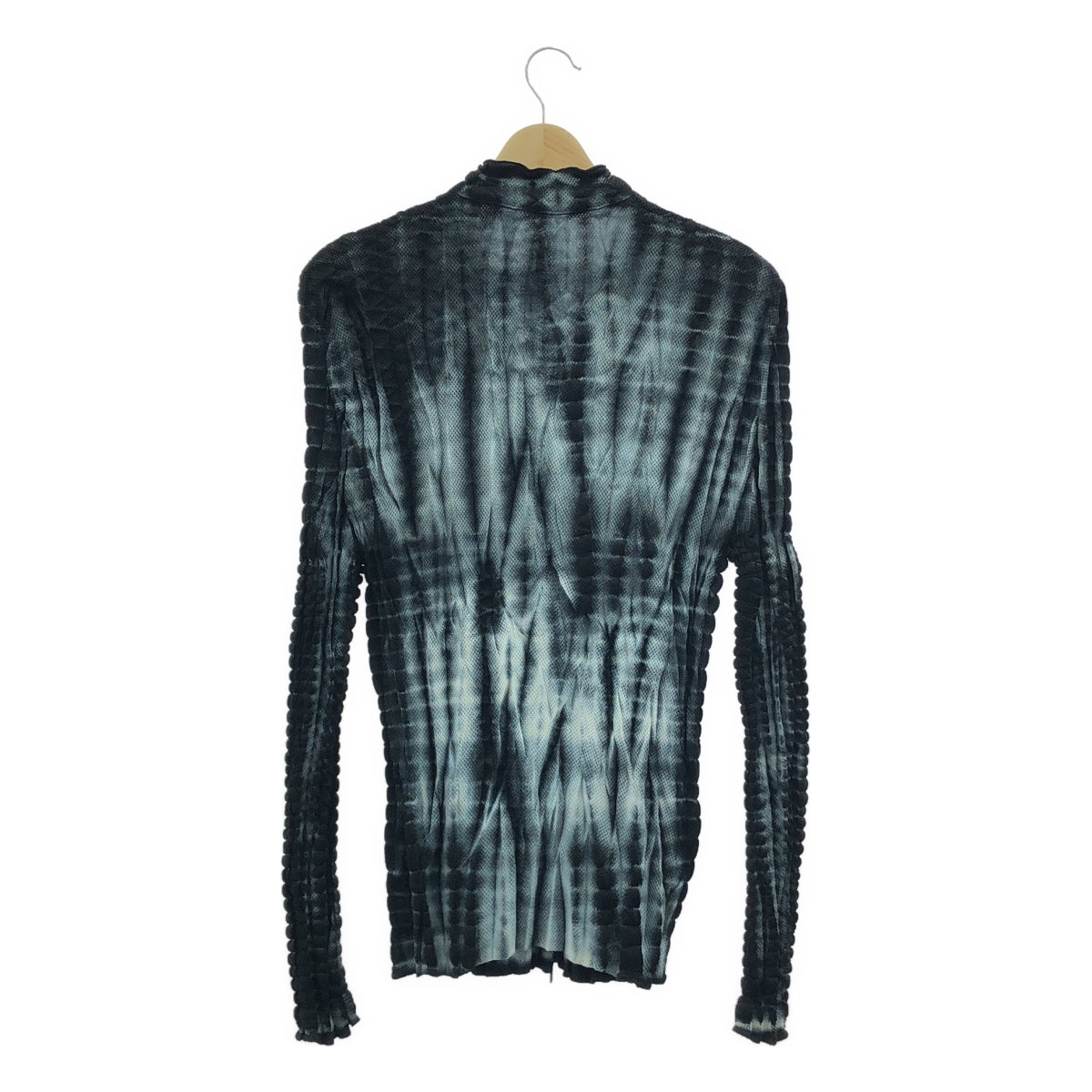 ISSEY MIYAKE MEN / イッセイミヤケメン | 2015SS | メッシュ プリーツ ジップアップ ジャケット | 3 | ブラック / グレー | メンズ