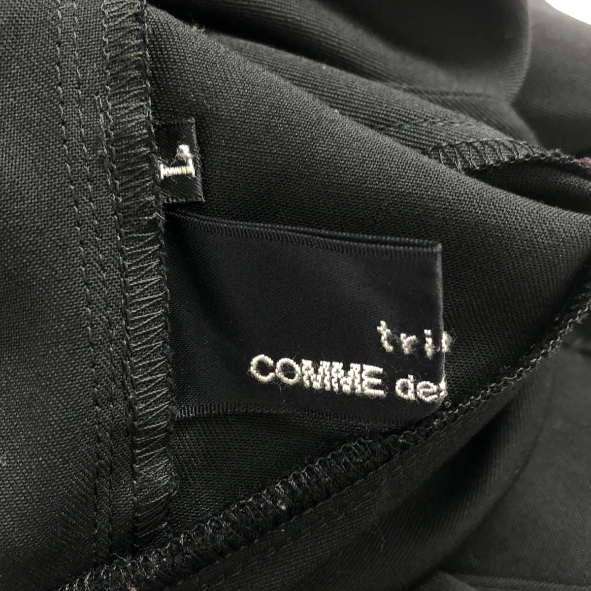 tricot COMME des GARCONS / 트리코콤 데 갤슨 | 2019SS | 모직 개바 라운드 컬러 셔츠 원피스 | L | 여성