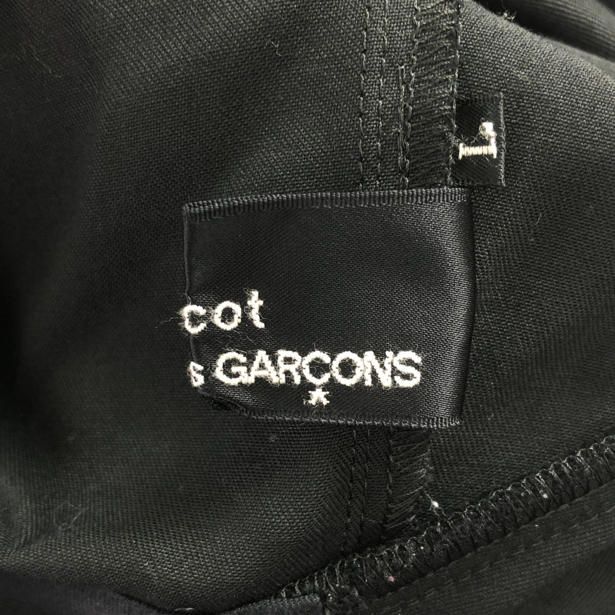 tricot COMME des GARCONS / 트리코콤 데 갤슨 | 2019SS | 모직 개바 라운드 컬러 셔츠 원피스 | L | 여성