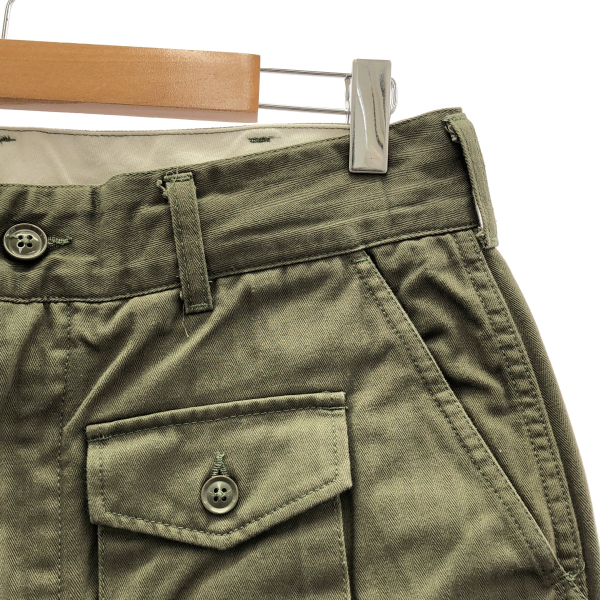 Engineered Garments / エンジニアドガーメンツ | FA PANT COTTON HERRINGBONE カーゴパンツ ヘリンボーン | S |