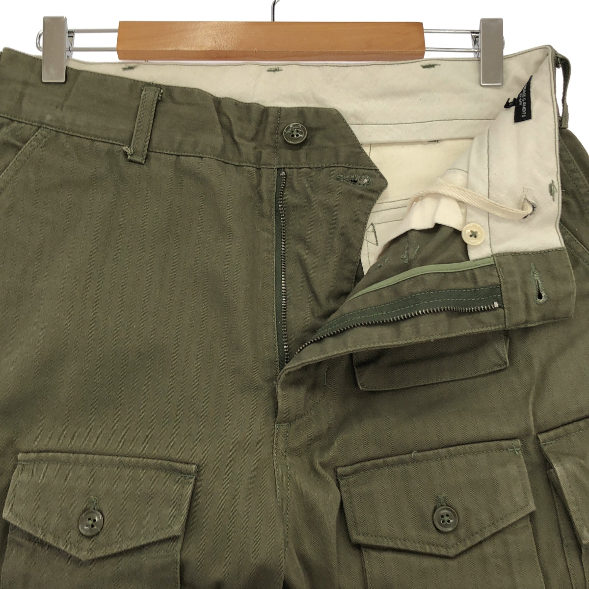 Engineered Garments / エンジニアドガーメンツ | FA PANT COTTON HERRINGBONE カーゴパンツ ヘリンボーン | S |