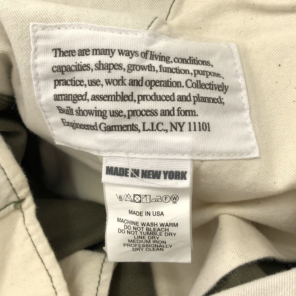 Engineered Garments / エンジニアドガーメンツ | FA PANT COTTON HERRINGBONE カーゴパンツ ヘリンボーン | S |