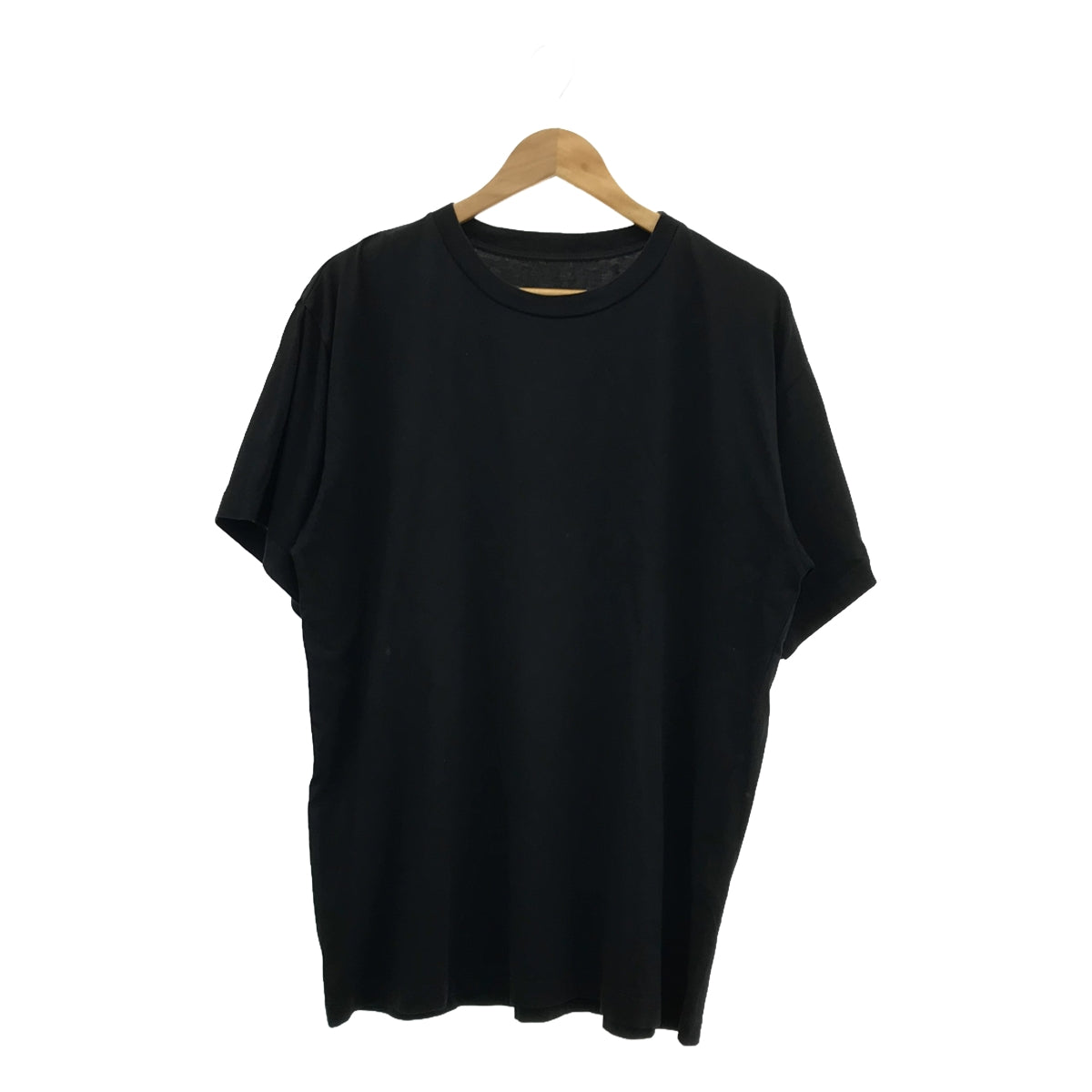 MM6 Maison Margiela | 2020春夏 |背面印花標誌圓領超大T卹剪裁和縫製 | S |黑色 |女性的