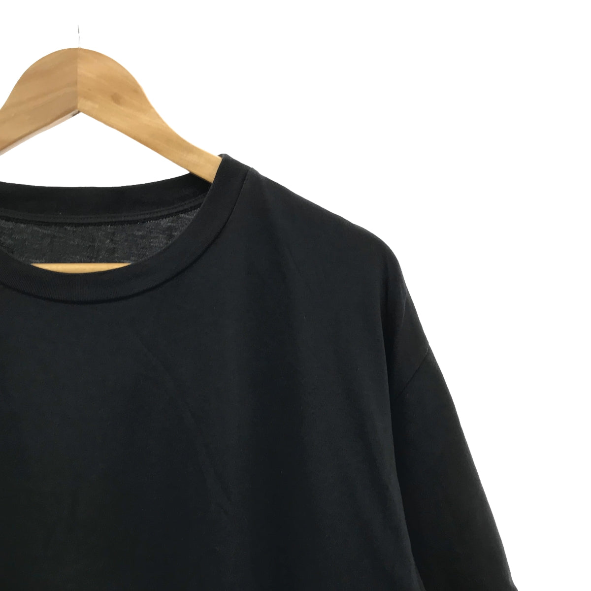 MM6 Maison Margiela | 2020春夏 |背面印花標誌圓領超大T卹剪裁和縫製 | S |黑色 |女性的
