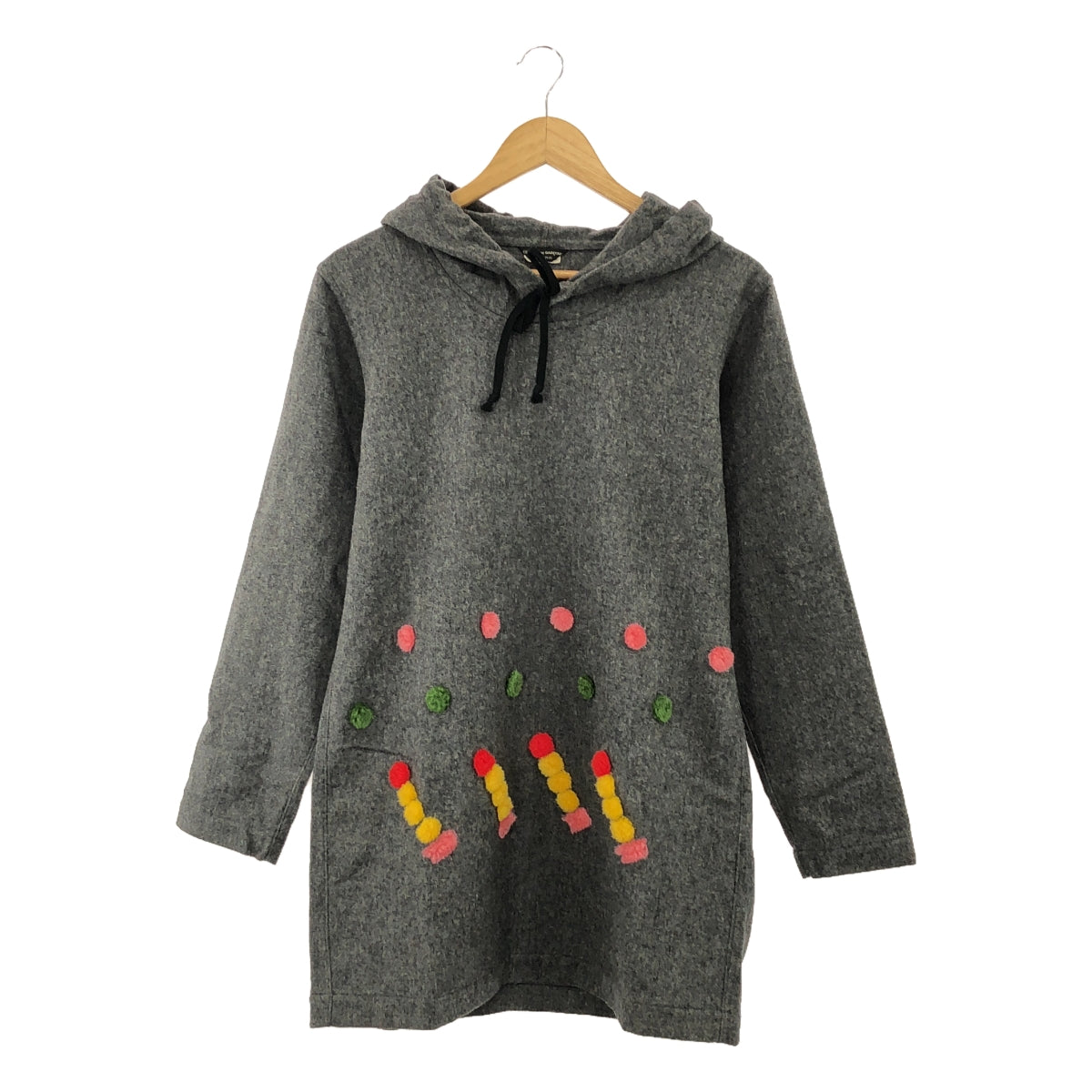 COMME des GARCONS HOMME PLUS | 2013秋冬 |對接羊毛套衫派克大衣 | XS |灰色 |男士