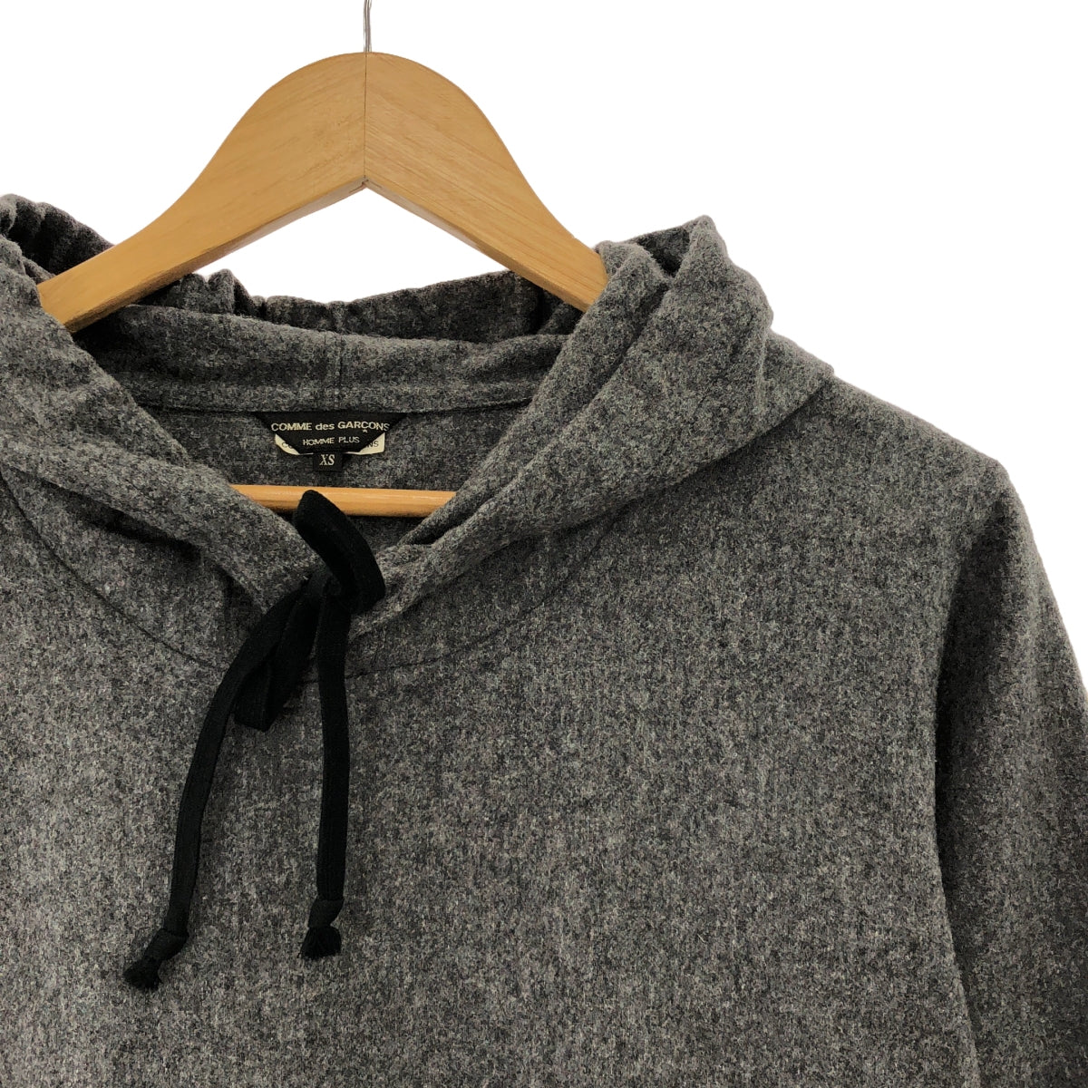 COMME des GARCONS HOMME PLUS / コムデギャルソンオムプリュス | 2013AW | ドッキング ウール プルオーバーパーカ | XS | グレー | メンズ