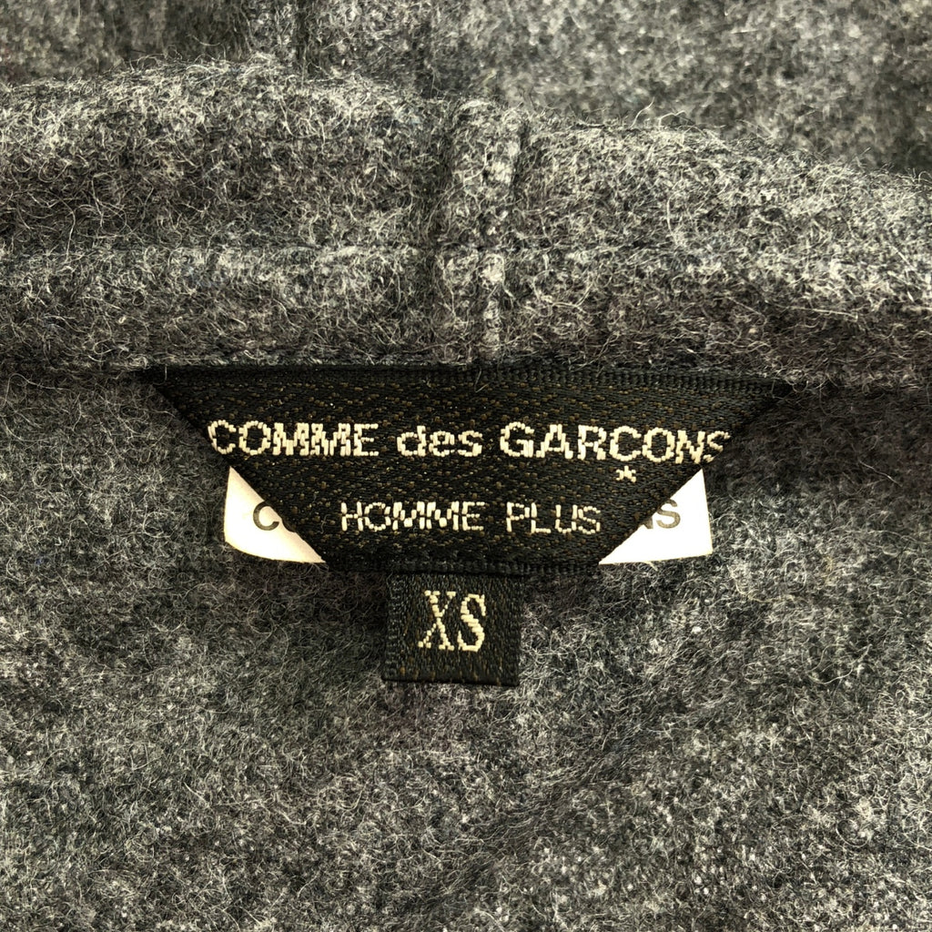 COMME des GARCONS HOMME PLUS / コムデギャルソンオムプリュス | 2013AW | ドッキング ウール プルオーバーパーカ | XS | グレー | メンズ