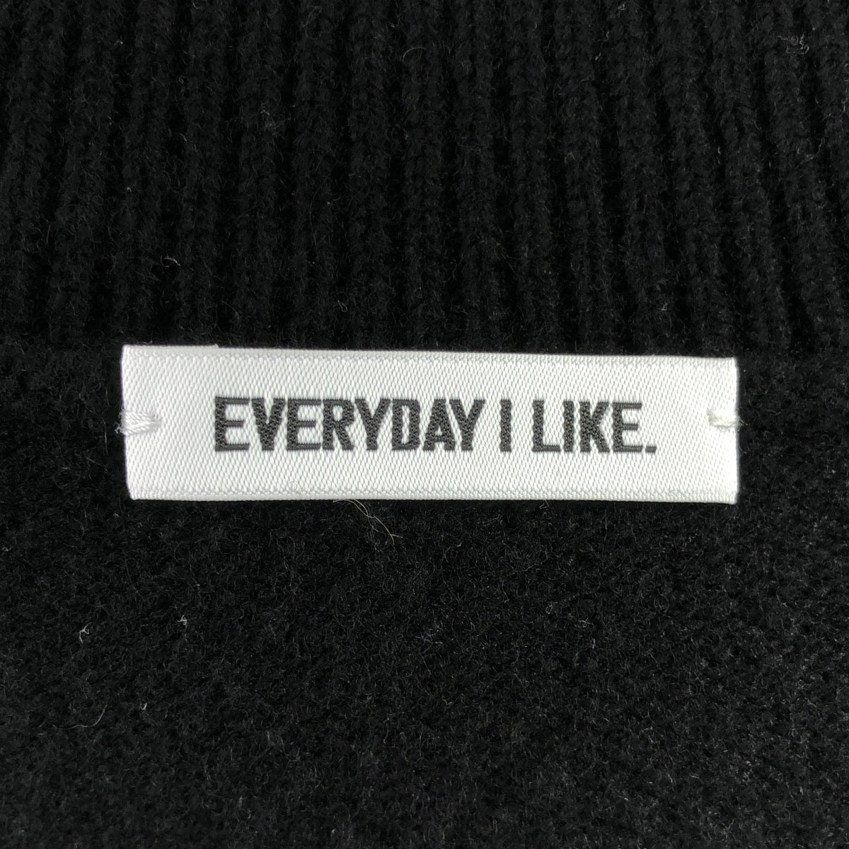 EVERYDAY I LIKE. / エヴリディアイライク | 2025AW | Light タートルネック ニット | ブラック | レディース