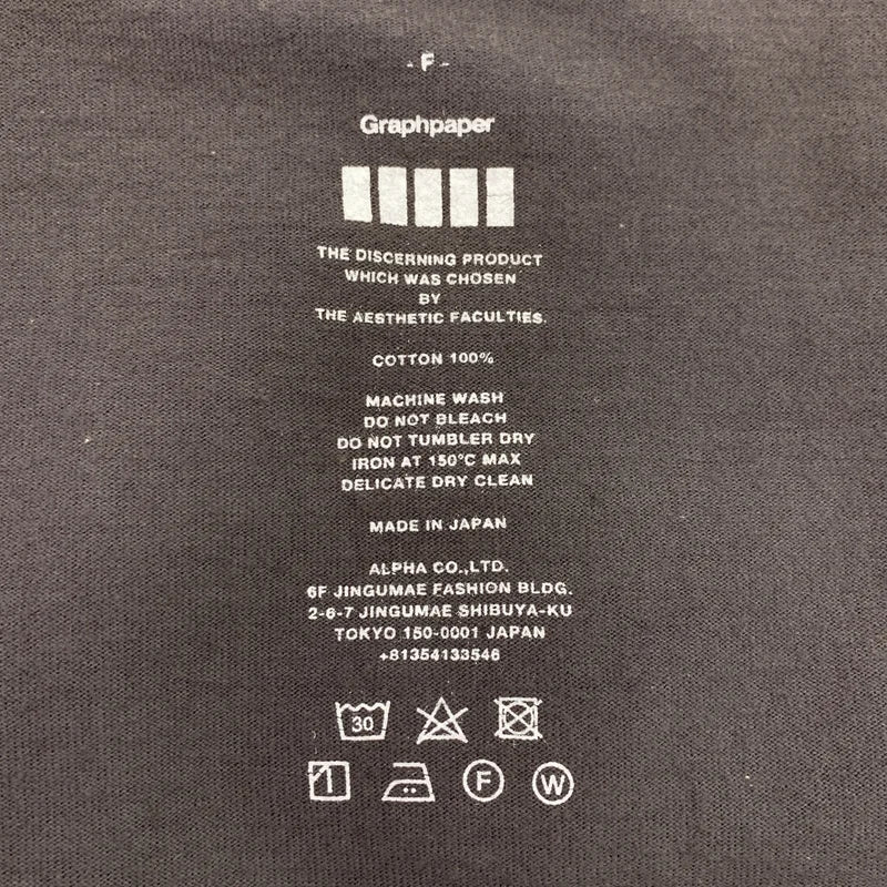 Graphpaper / グラフペーパー | コットン クルーネック カットソー | F | メンズ