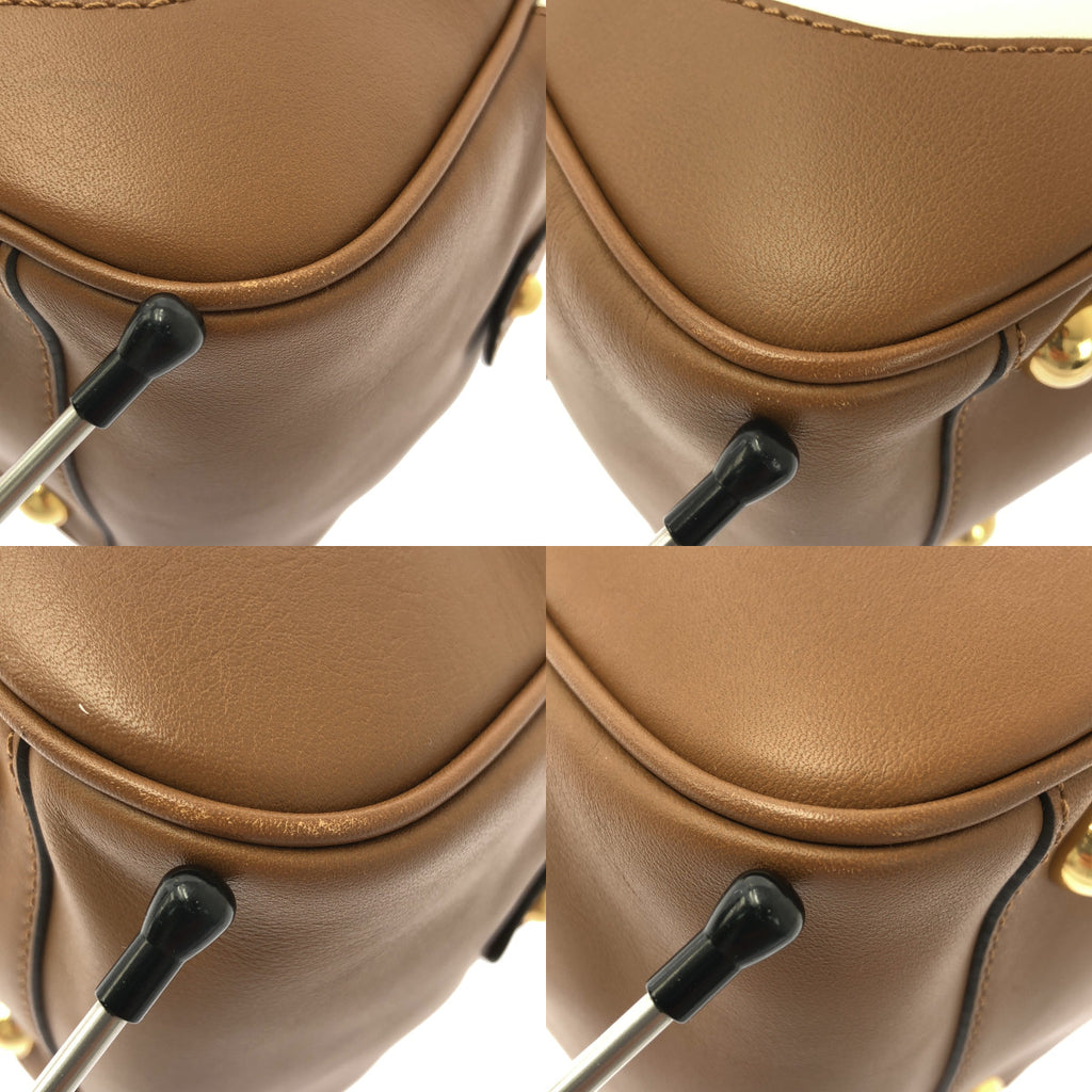 【미품】 J&M DAVIDSON / 제이앤엠데이비슨 | 2019SS | TOMORROWLAND【40TH EXCLUSIVE】MINI MIA 핸드백 | 브라운/화이트 | 여성